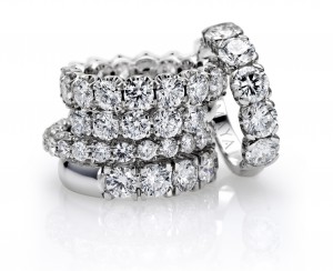 half and whole alliances with brilliant cut diamonds