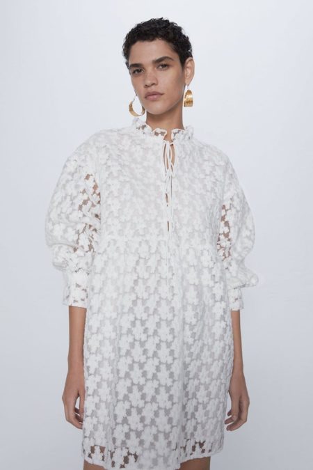 Vestido Blanco Zara nueva colección Primavera 2020