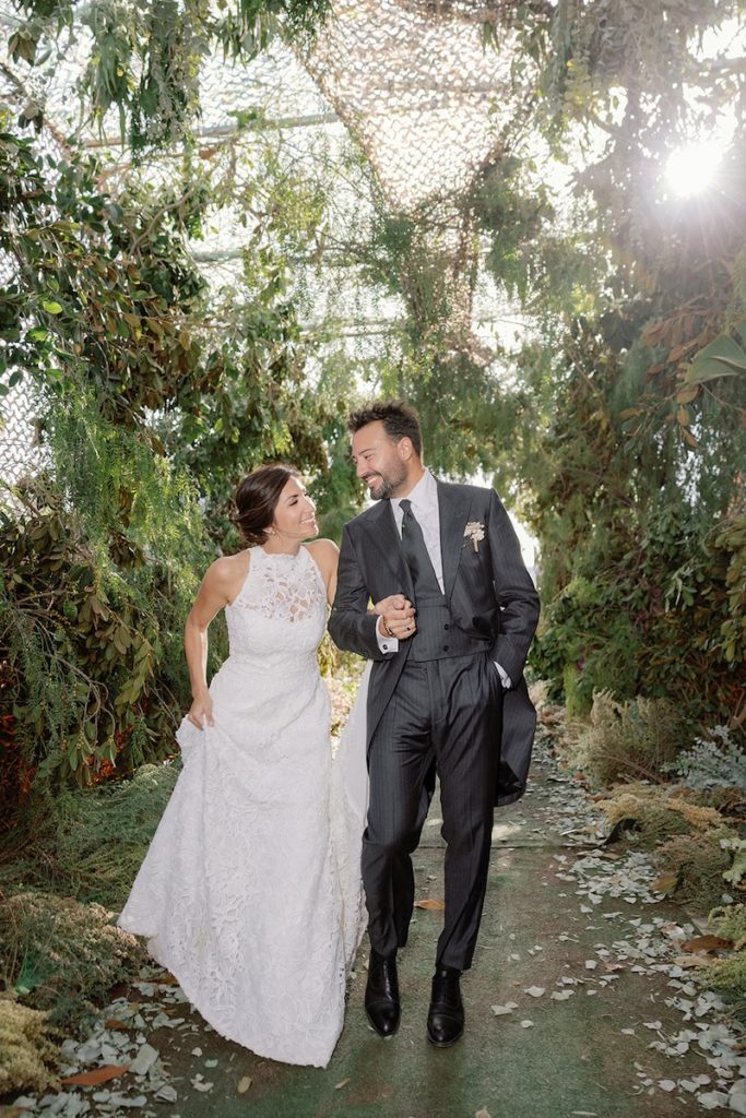 Pablo y Silvia el día de su boda en Punta Piedra 
